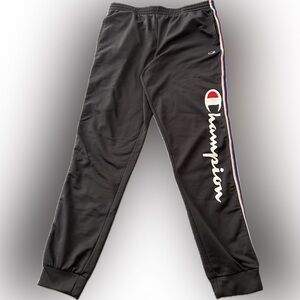 Champion Kids Black Joggers with Logo